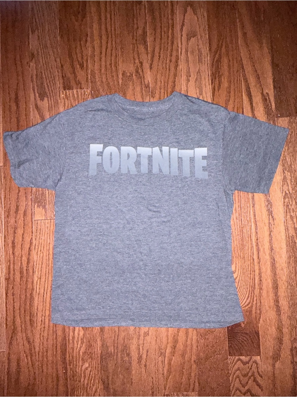 Fortnite Kids' Short Sleeve Grey Logo Tee s 10